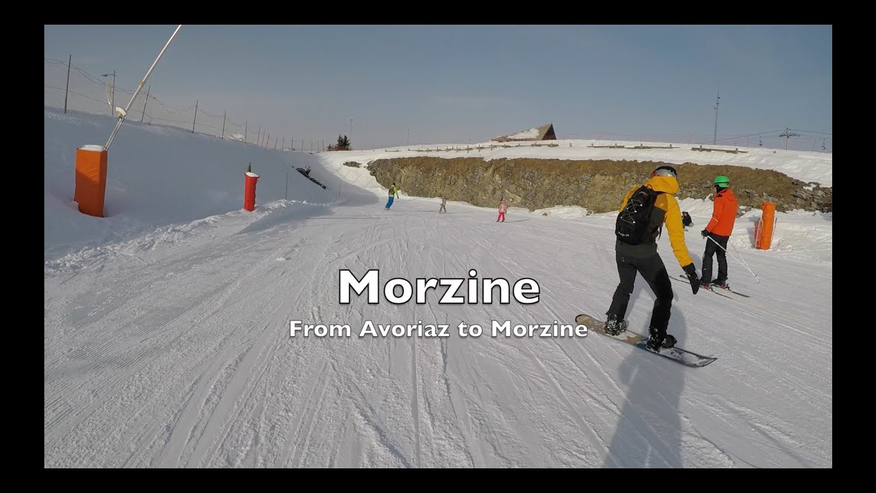 Morzine from Avoriaz - Easy route to the Super Morzine Lift in Portes du Soleil Ski Area