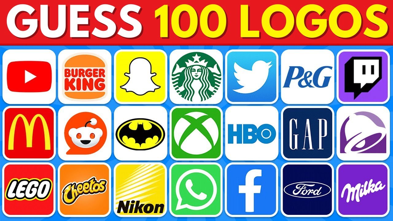 Guess 100 Logos in 3 Seconds ⏰😱 | Logo Quiz Challenge