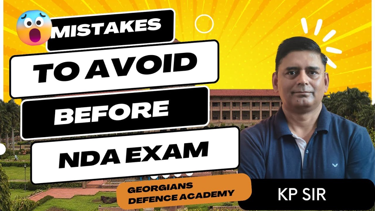Common mistakes to avoid in NDA exam.