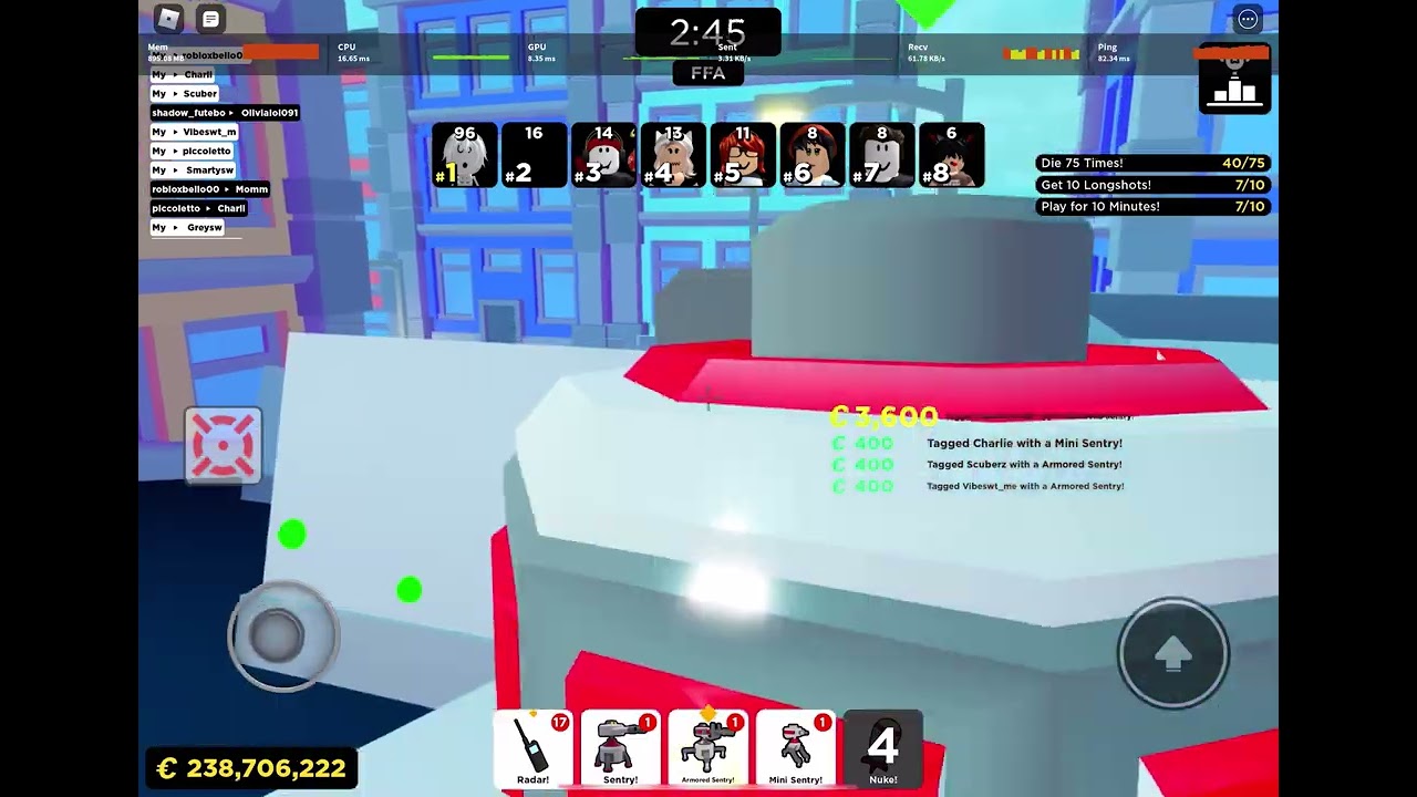 Roblox big paintball max nukes with the tempered Scar ☠️