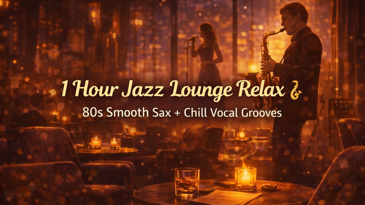 1 Hour Jazz Lounge Relax 🎷 80s Smooth Sax + Chill Vocal Grooves
