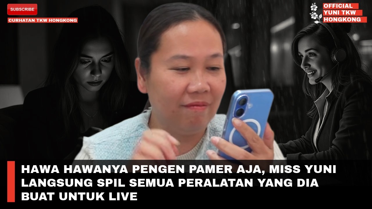 HAWA HAWANYA PENGEN PAMER AJA, MISS YUNI LANGSUNG SPIL SEMUA PERALATAN YANG DIA BUAT UNTUK LIVE
