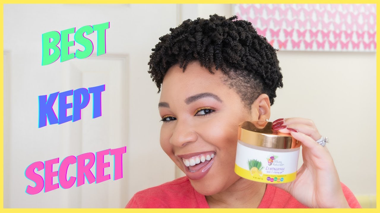 Wash N Go On Kinky Natural Hair Using 1 Gel | Lemongrass Hold It Styling Gel