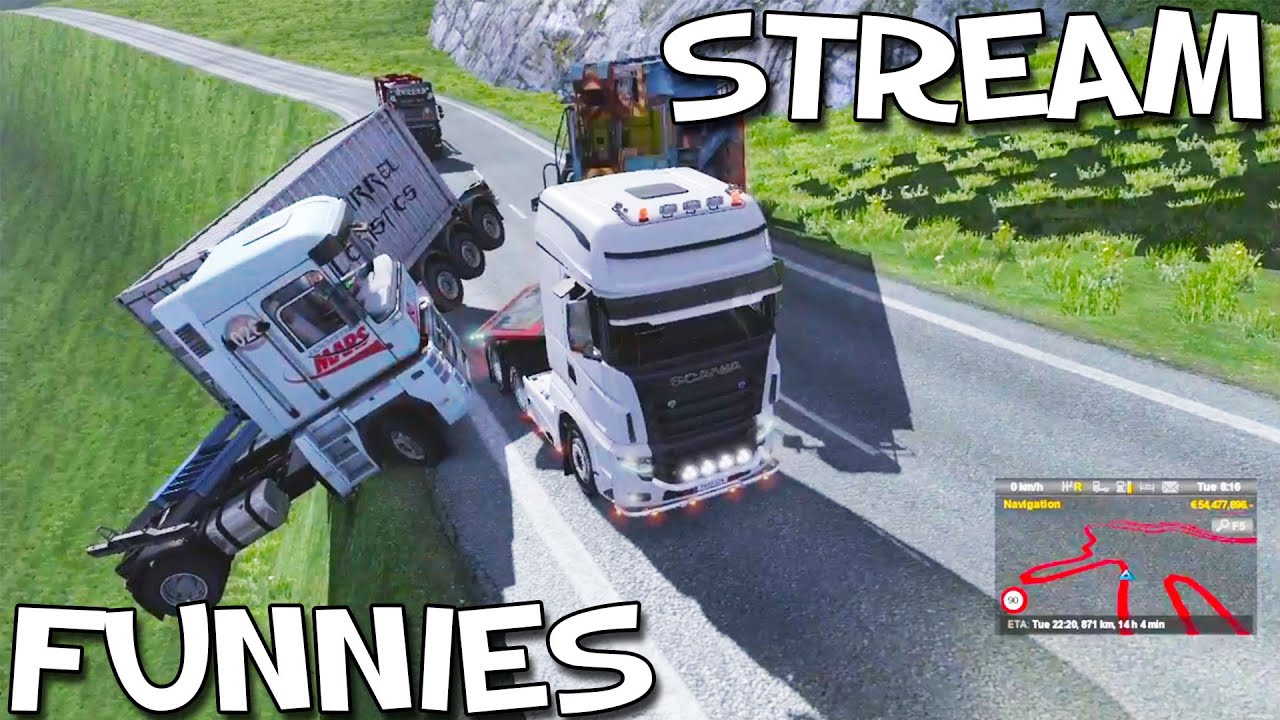 Трансляции смешных моментов (уморительные моменты OMSI 2 и ETS 2)
