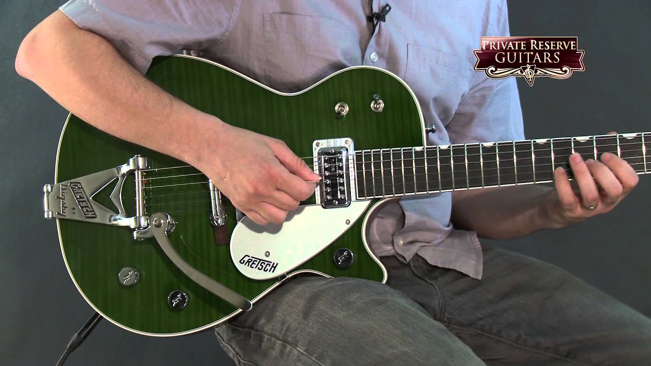 Gretsch Guitars G6128T-TVTAFTB Power Jet Electric Guitar Transparent Green