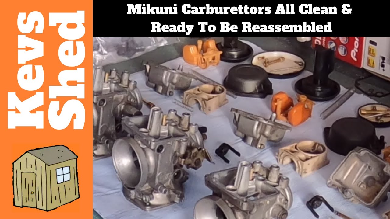 Mikuni Carburettors All Clean & Ready To Be Reassembled
