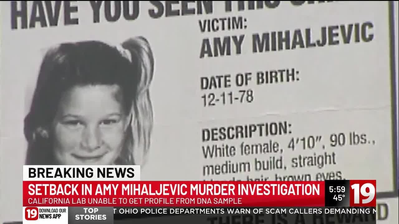Bay Village police confirm setback in Amy Mihaljevic murder investigation