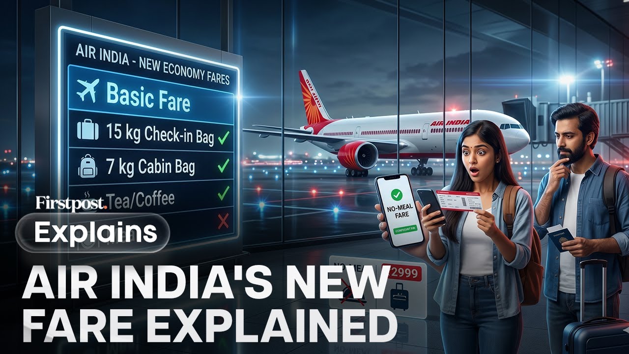 Air India вводит эконом-билеты без питания для бюджетных путешественников | FP Explains