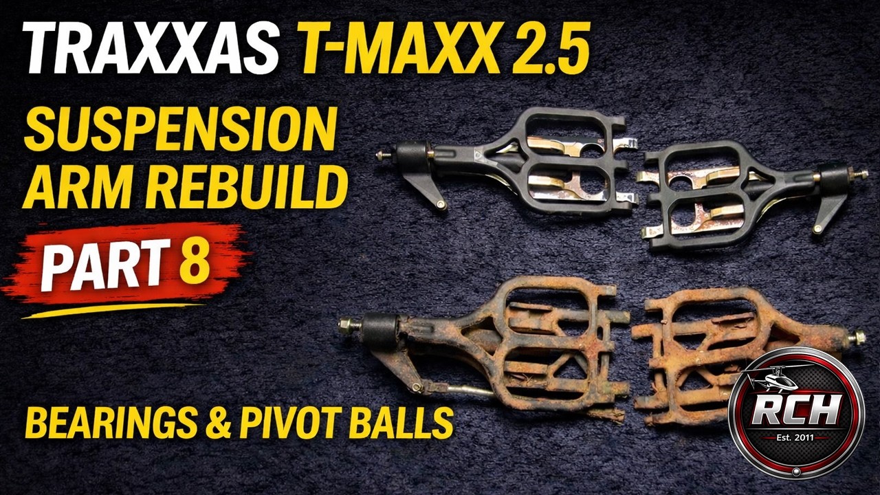 Traxxas T-Maxx 2.5 Part 8 Suspension Arm Rebuild
