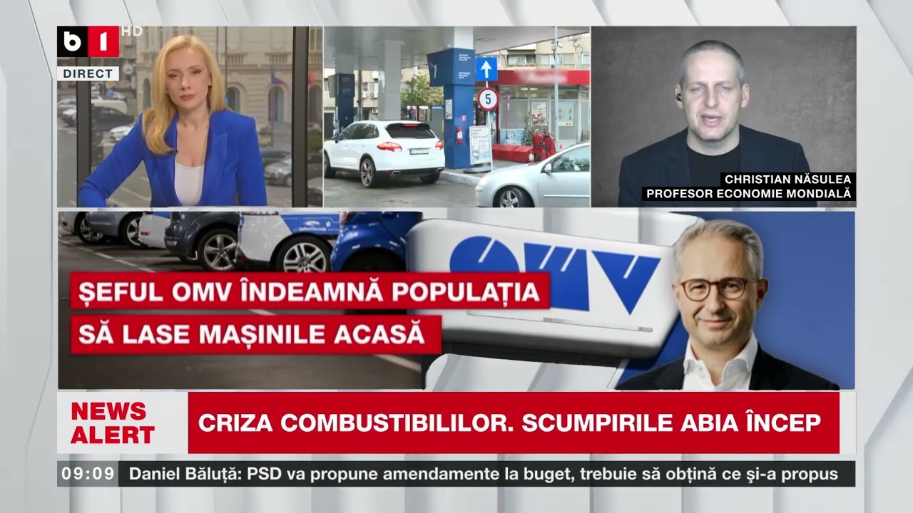 CHRISTIAN NĂSULEA, PROF. DE EC., DESPRE CRIZA COMBUSTIBILILOR ȘI CONSECINȚE ECONOMICE_Știri B1TV