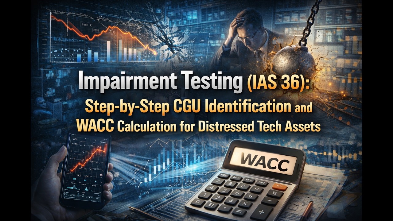 Impairment Testing IAS 36 Step-by-Step CGU Identy and WACC Calculation for Distressed Tech Assets