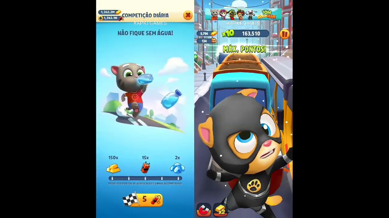 Talking Tom Gold Run Christmas update Super Ginger vs Roy Raccoon Gameplay Android ios 