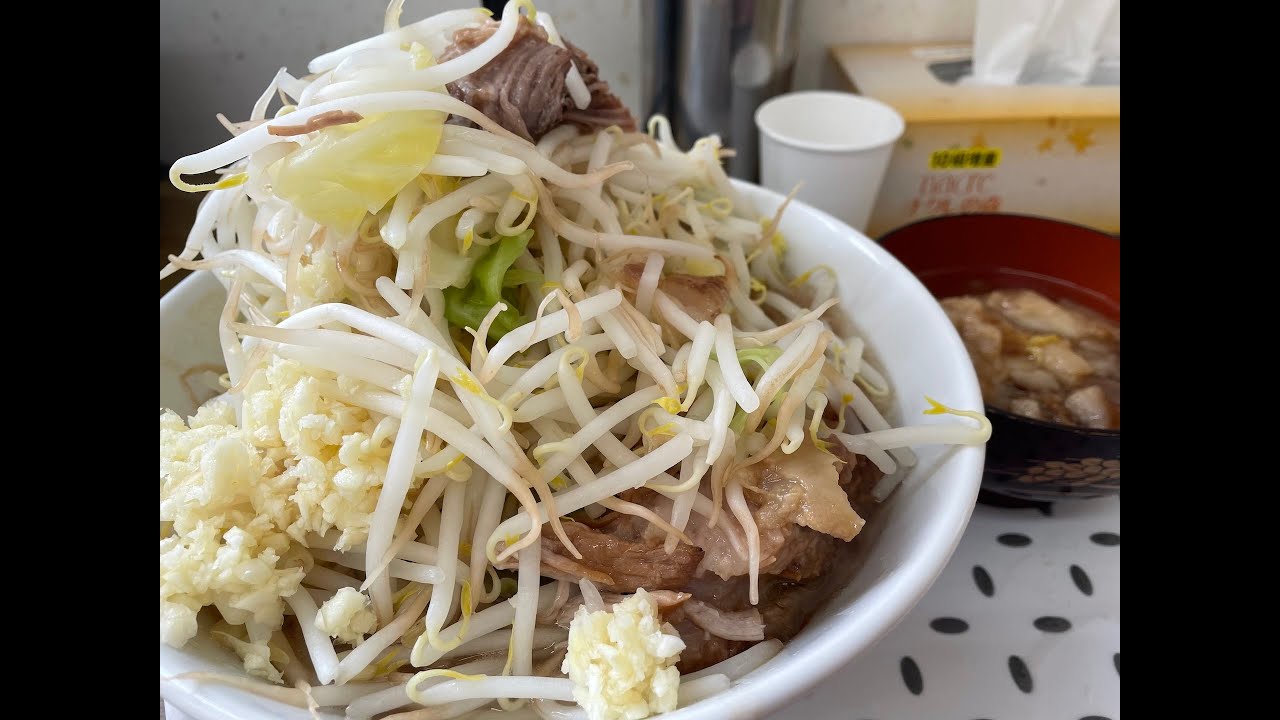 麺屋どん　ラーメン300gと豚ましと肉カス脂