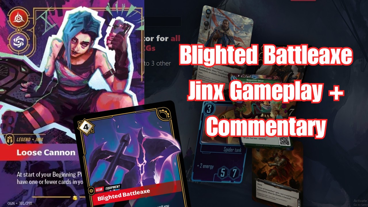 Battleaxe Jinx Gameplay and Commentary | Riftbound Online