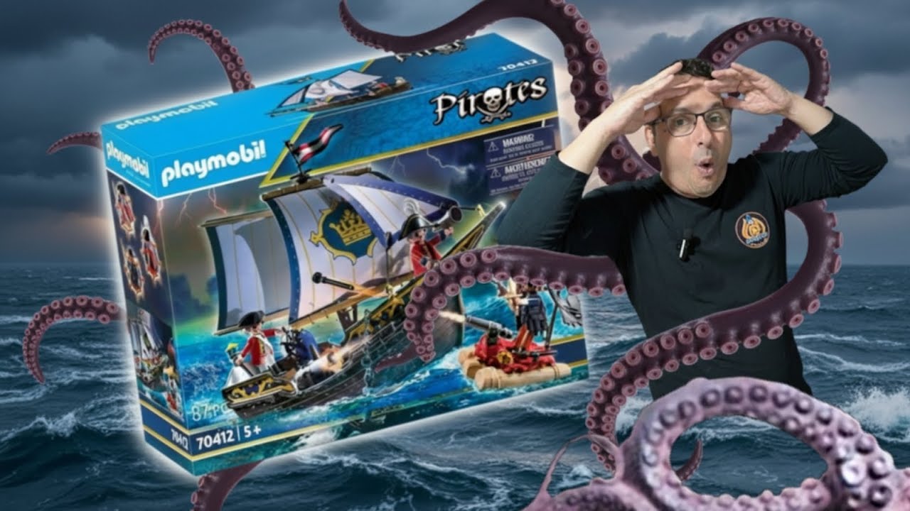 ⚓🏴‍☠️BARCO PLAYMOBIL 70412, EL BARCO INGLÉS DE PLAYMOBIL DEL AÑO 2020 CON BALSA DE PIRATAS🏴‍☠️⚓