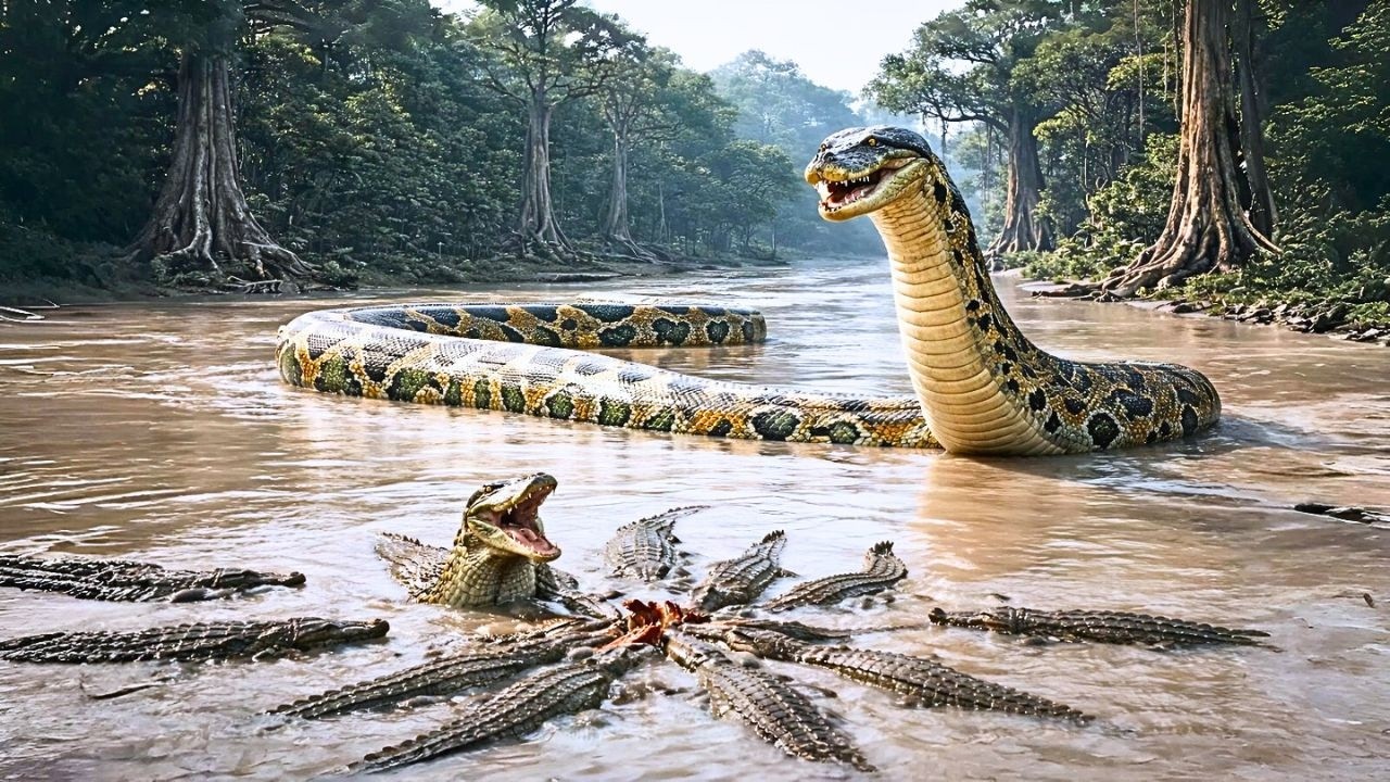 T-Rex vs Titanoboa: The Most Brutal Battle in Ancient History | Chronos Jungle