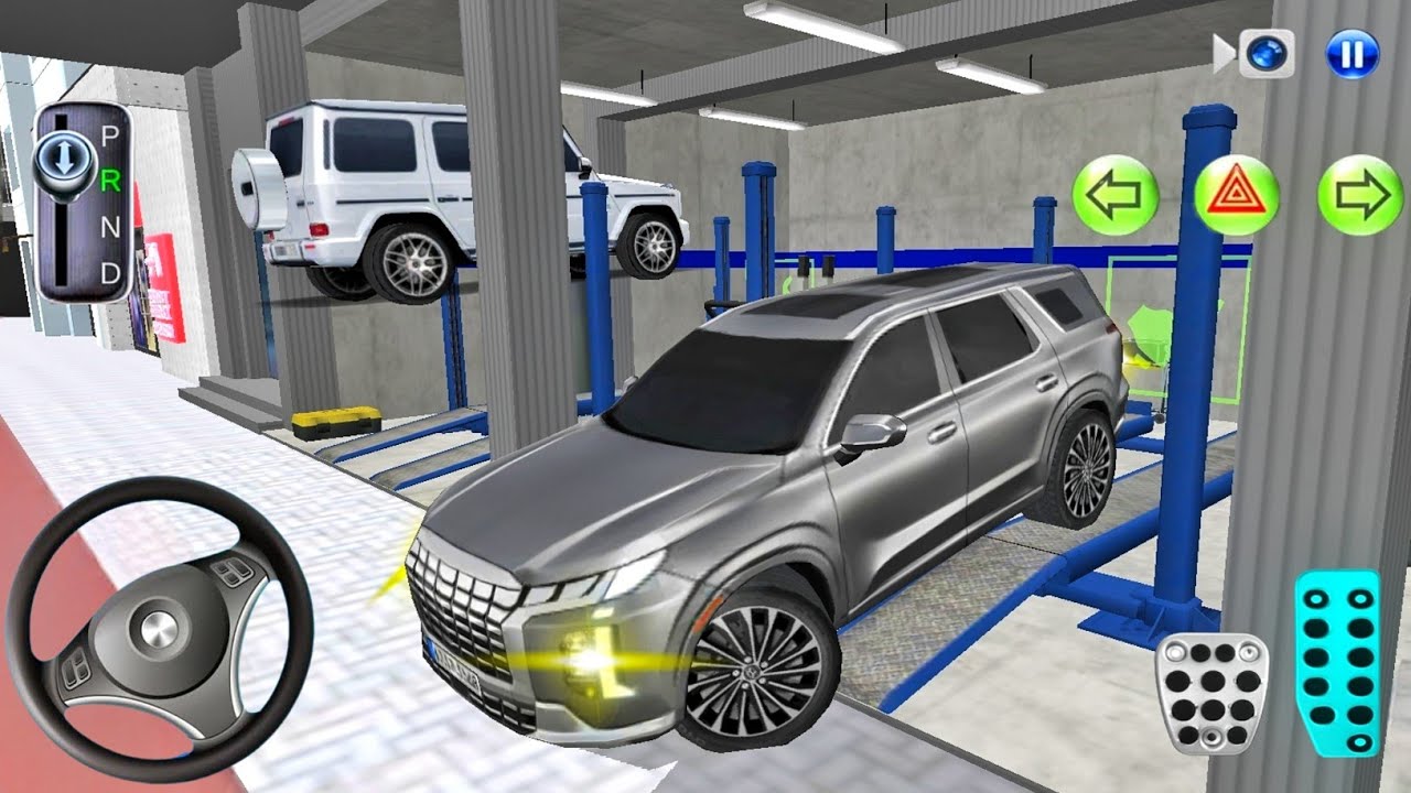 New Palisade Car in Auto Repair Shop - 3D Driving Class 2025 - 3D Driving Class! Android Gameplay