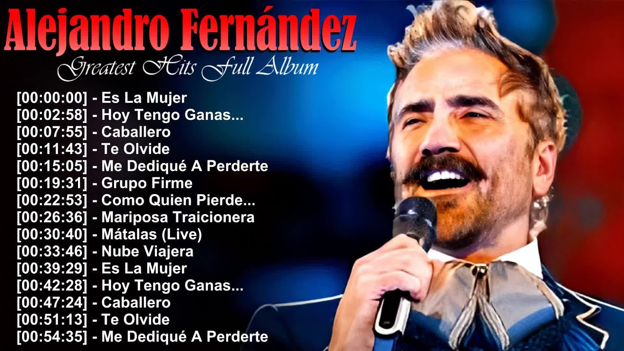 Alejandro Fernández 🎤 Greatest Hits Full Album 2025 💿 Romantic Latin Songs That Touch the Heart