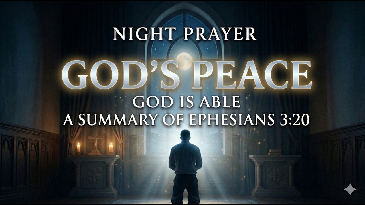 ✨ MAY GOD’S PEACE QUIET EVERY FEAR IN YOUR HEART   NIGHT PRAYER WITH GOD
