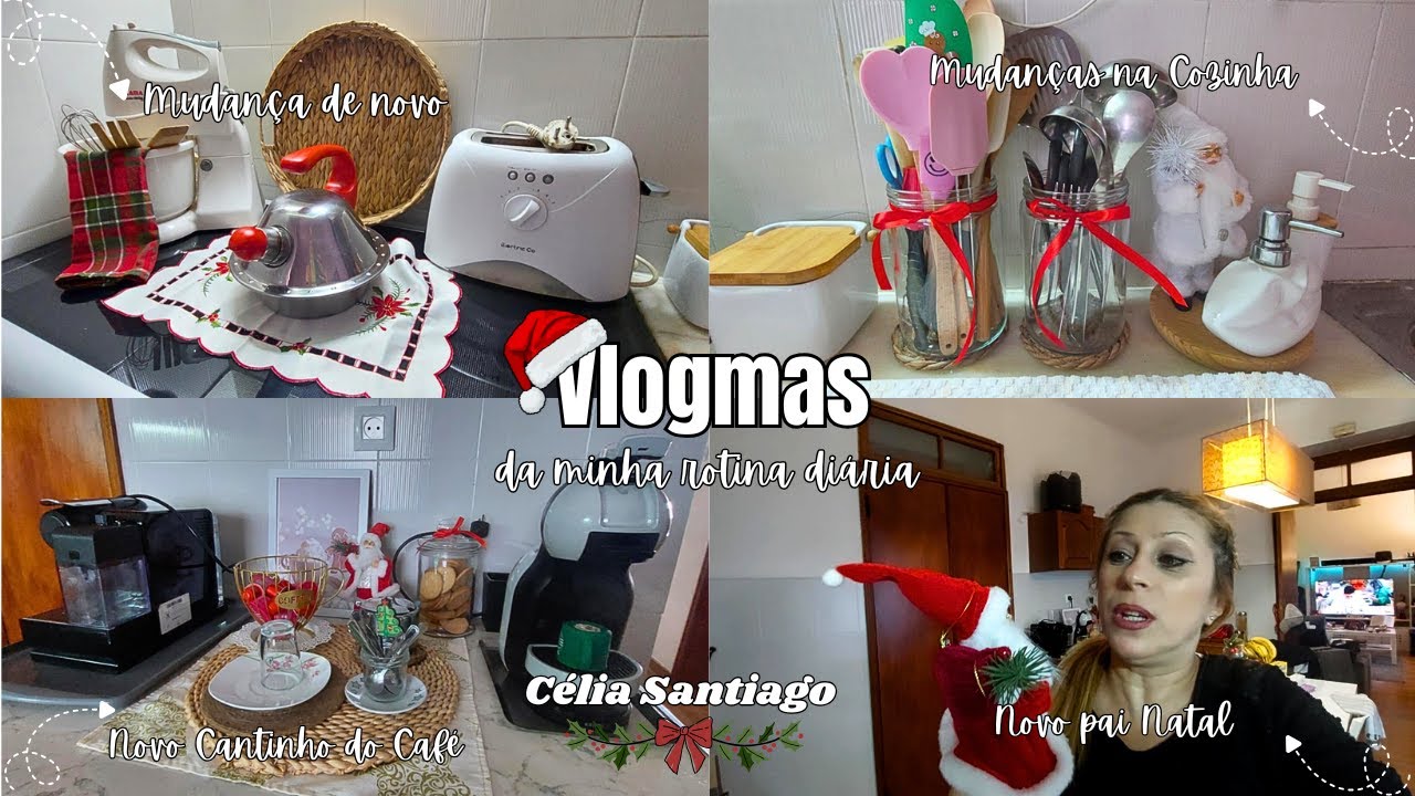 Mudanças de Novo na Cozinha ! | Novo Cantinho do Café | Decoração de Natal na Cozinha | Rotinas