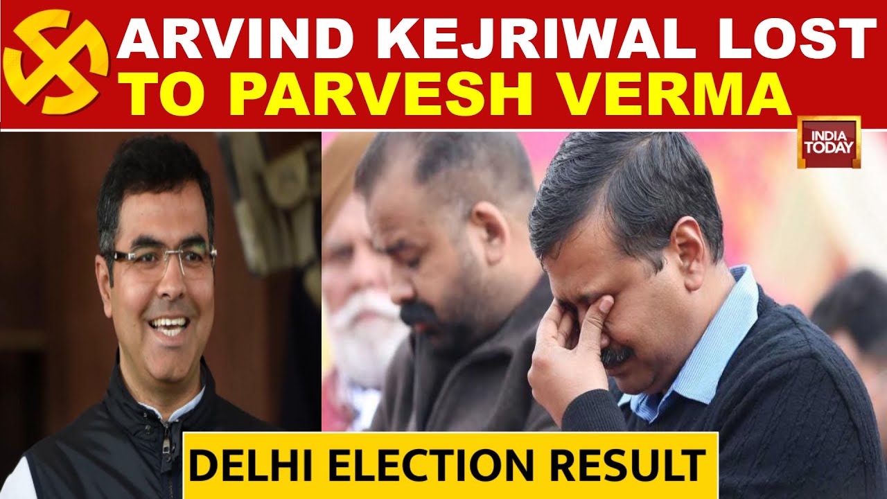 Delhi Results 2025 News: Arvind Kejriwal Lost To Parvesh Verma | BJP Leads | AAP Vs BJP |India Today