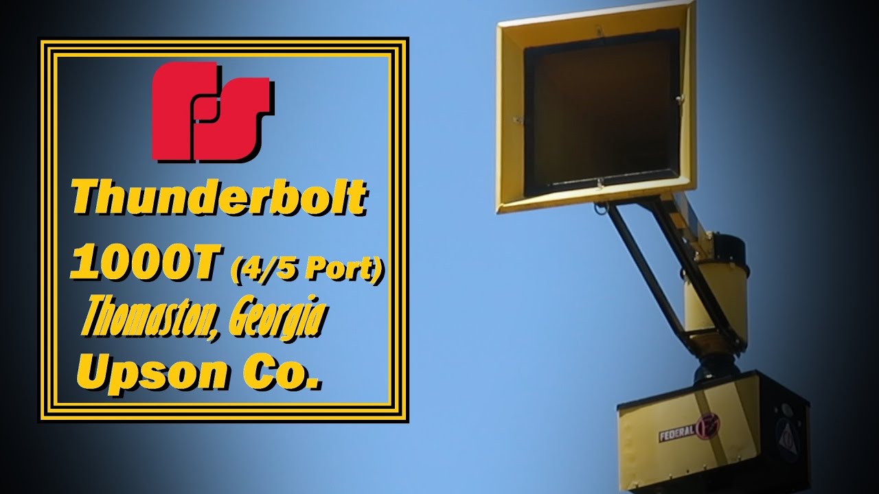 Federal Signal Thunderbolt 1000T 4/5 Port Siren Test - Thomaston, GA