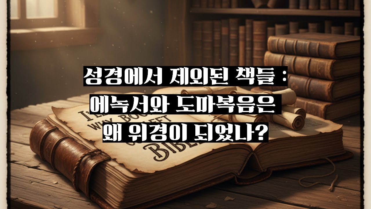 성경에서 제외된 책들: 에녹서와 도마복음은 왜 위경이 되었나?