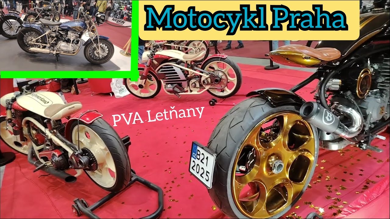 Motocykl Praha, PVA Letňany. Z&aacute;běry z v&yacute;stavy motocyklů a př&iacute;slu&scaron;enstv&iacute;, prvn&iacute; d&iacute;l