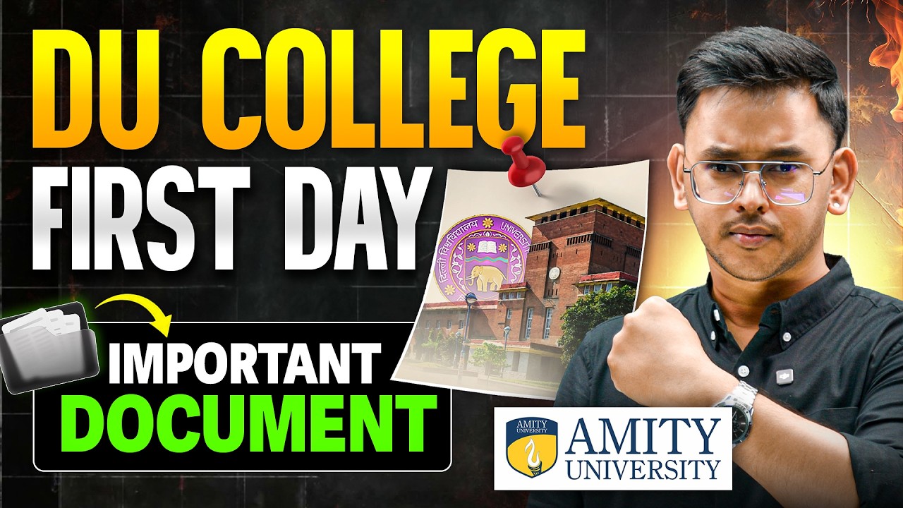 DU 1st Day Imp. Documents 🚨 | DU Physical Verification | Orientation Rules!