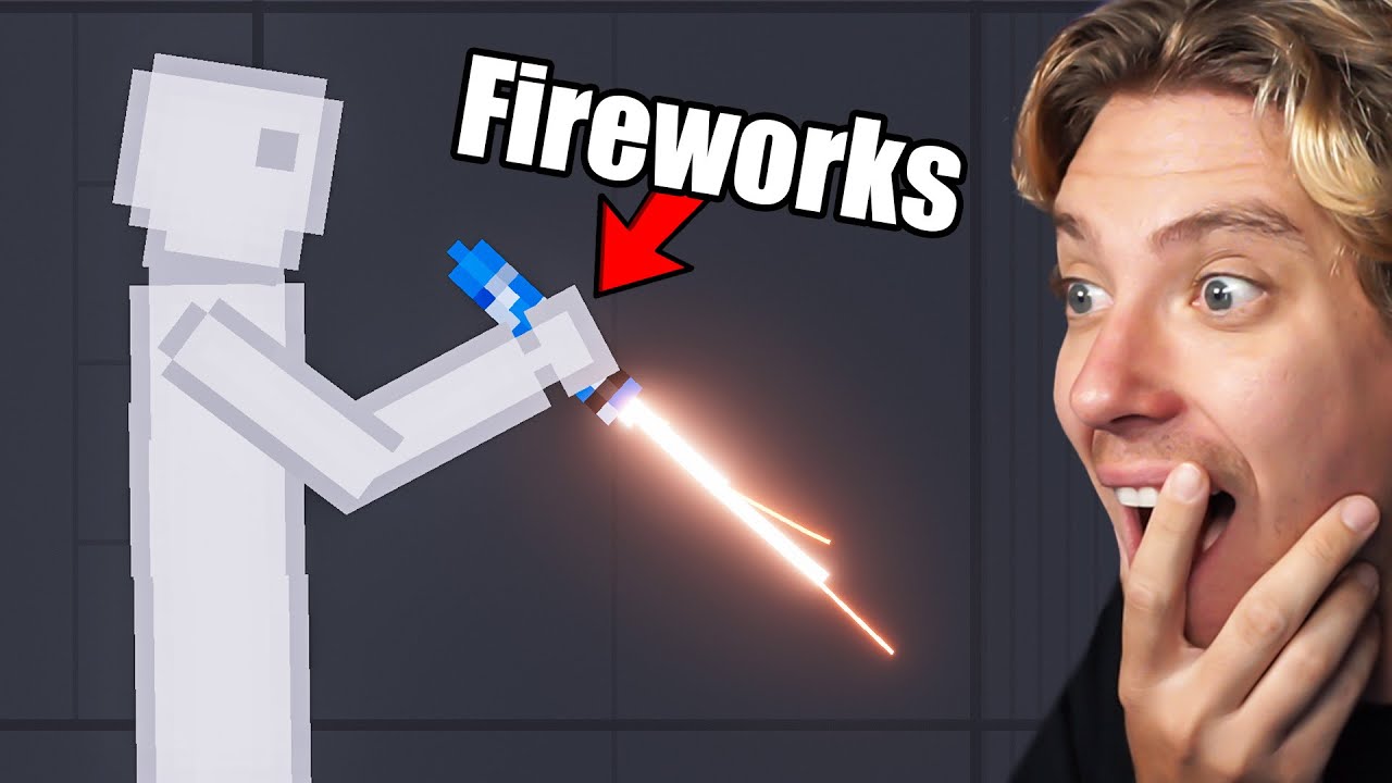 People vs Fireworks in People Playground (FUNNY)