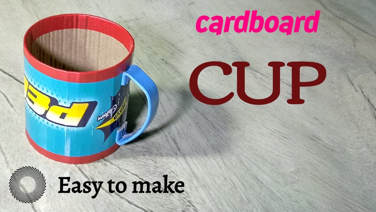 DIY cardboard cup | R black craft studio.
