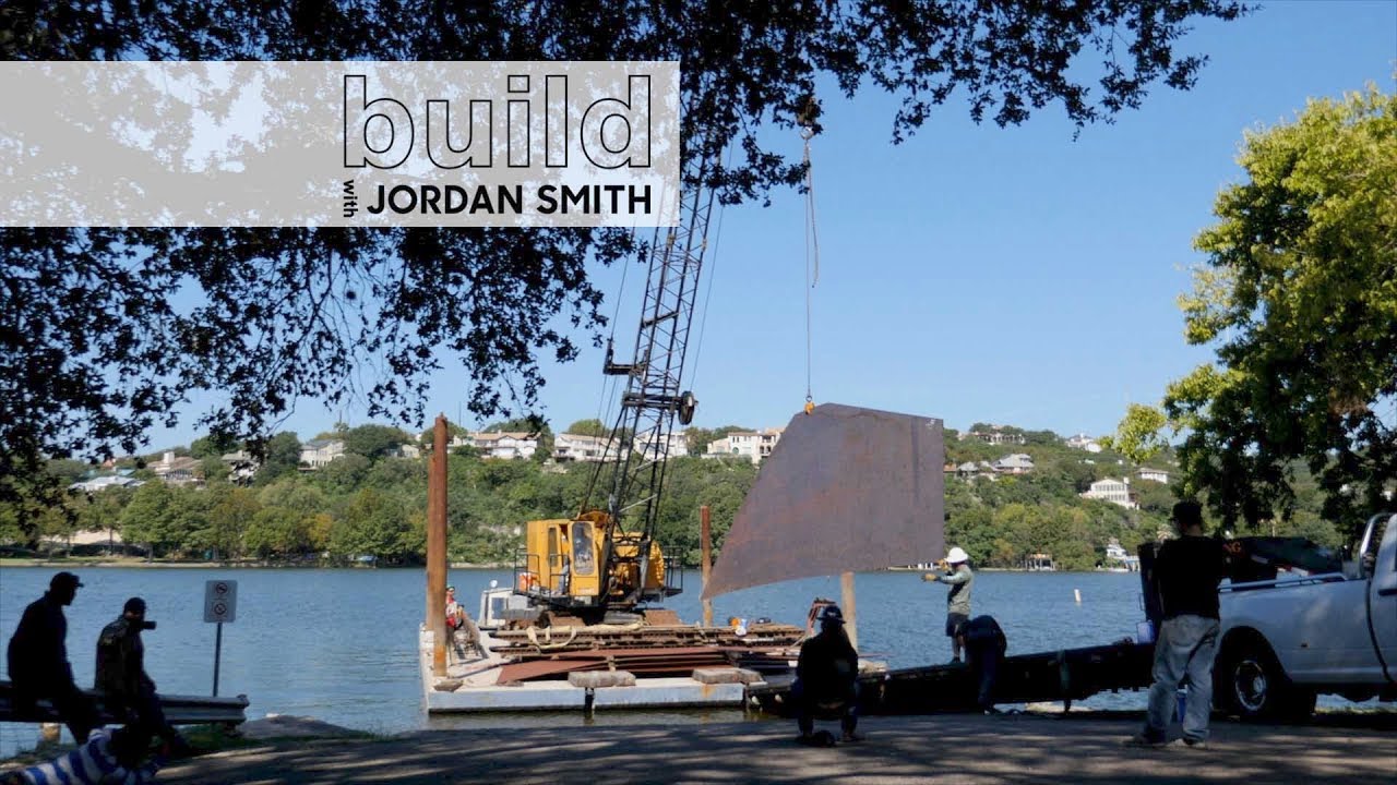 Installing a Steel Roof with a Crane on a Barge - Boat Dock Update 2