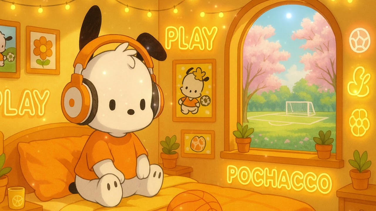 🌼Pochacco’s Golden Hour Grooves | chill lofi beats to vibe & study to [sanrio lofi]