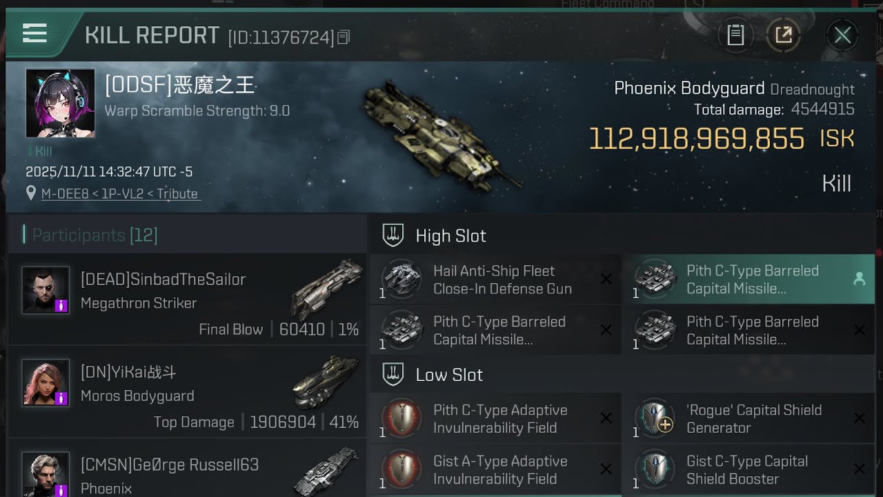 Eve Echoes: Welcome To Tribute: M-OEE8 Phoenix BG Kill!!