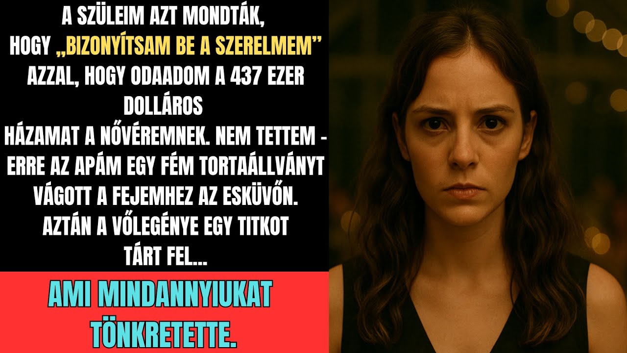 Apám megtámadott nővérem esküvőjén, mert nem adtam neki a 437 ezer dolláros házamat...