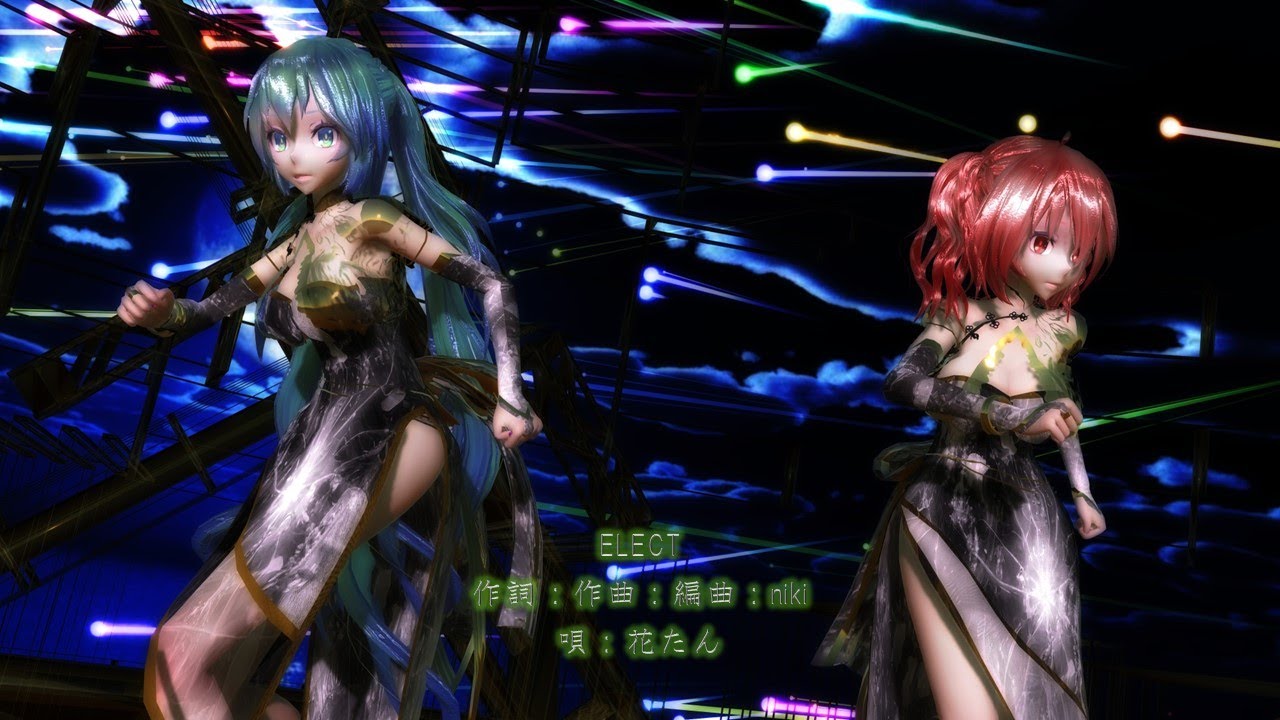 【MMD】 【240304】ELECT  Tda式 初音ミク 重音テト ChinaDress【sdPBR460】