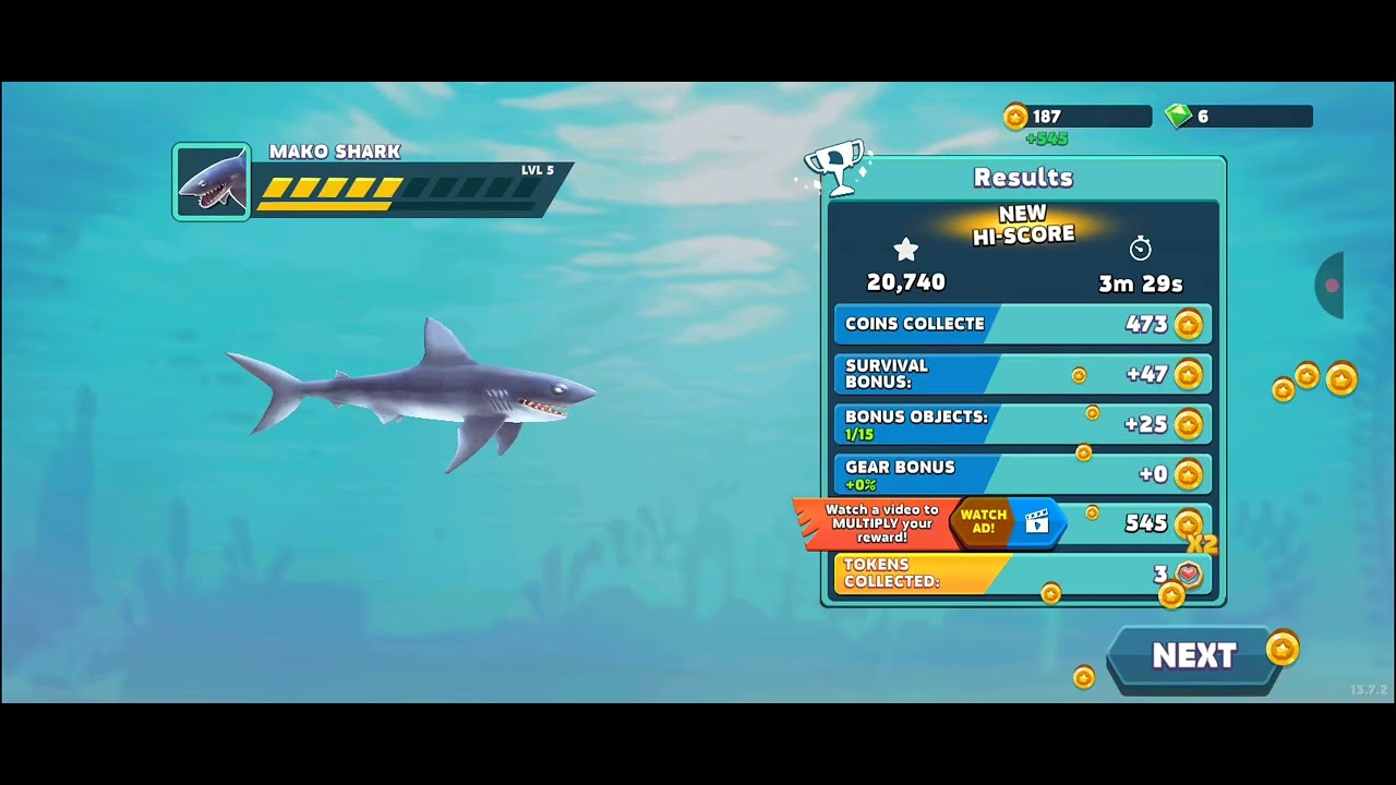 🦈ПОВЯЗКА ДЛЯ АКУЛЫ | Hungry shark | #2
