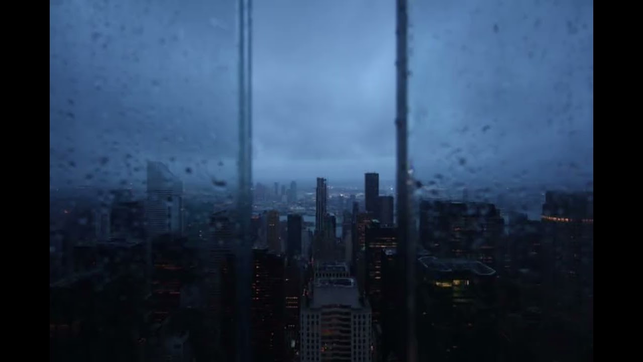 3AM Rain in the City Dark Ambient for Overthinkers (1 Hour)