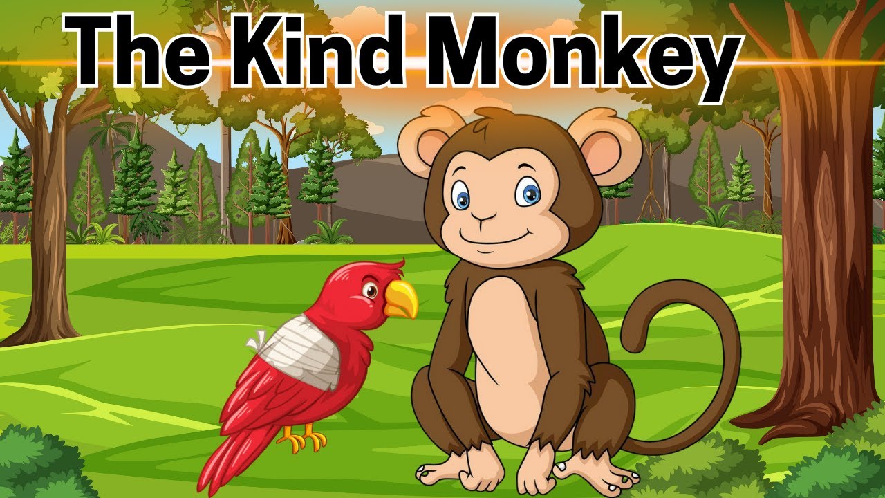 The Kind Monkey 🐵 | Moral Story for Kids in English | Short Bedtime Story