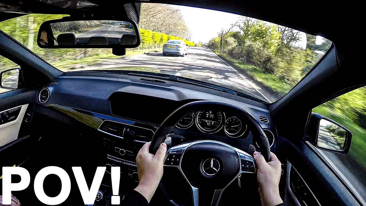 Mercedes C63 AMG W204 POV Drive!