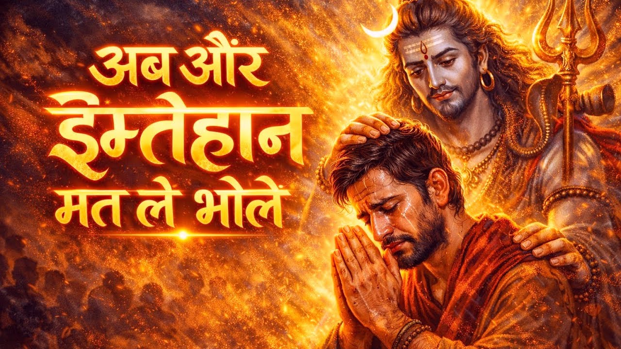अब और इम्तेहान मत ले भोले 