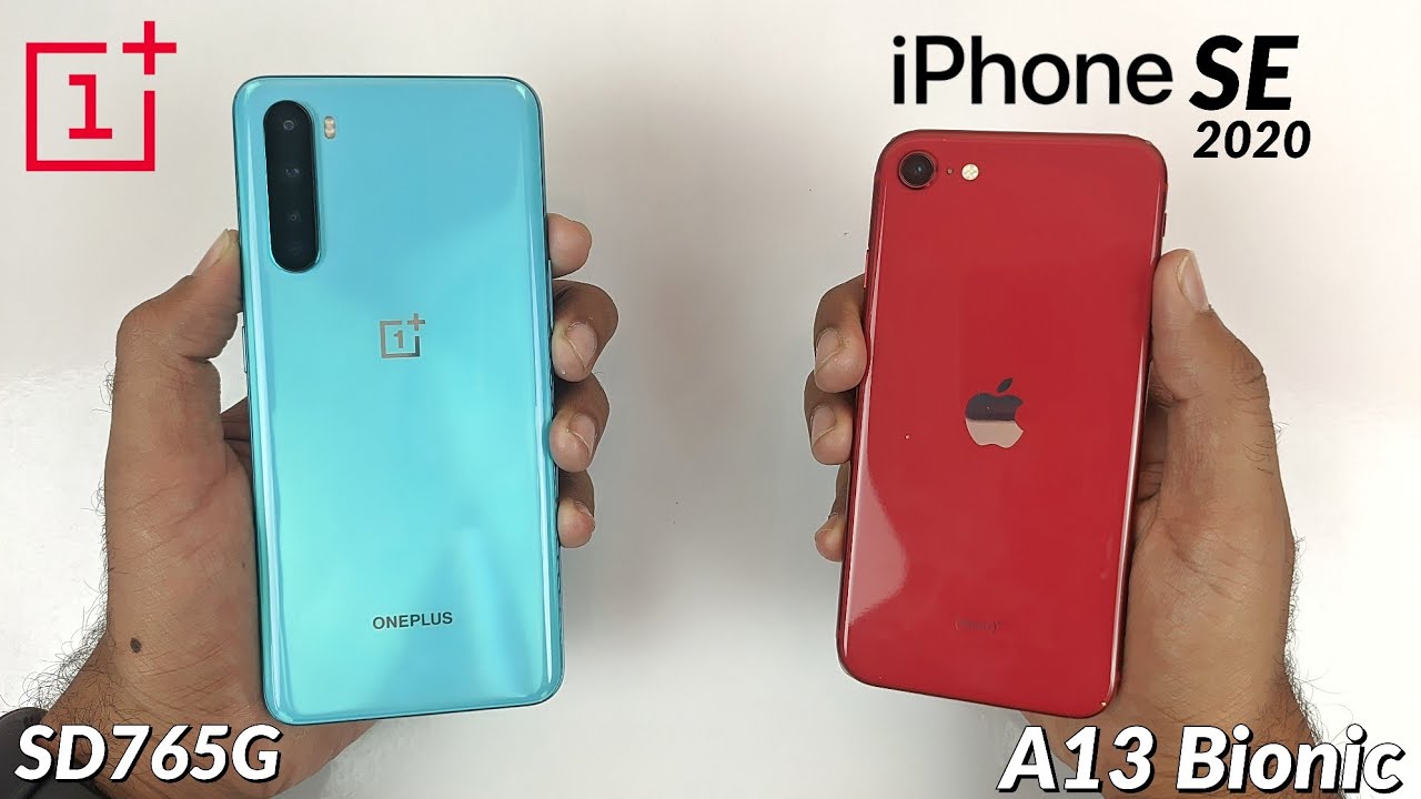 OnePlus Nord (SD765G) vs iPhone SE 2020 (A13 Bionic) Speed & Performance Test! 🤭