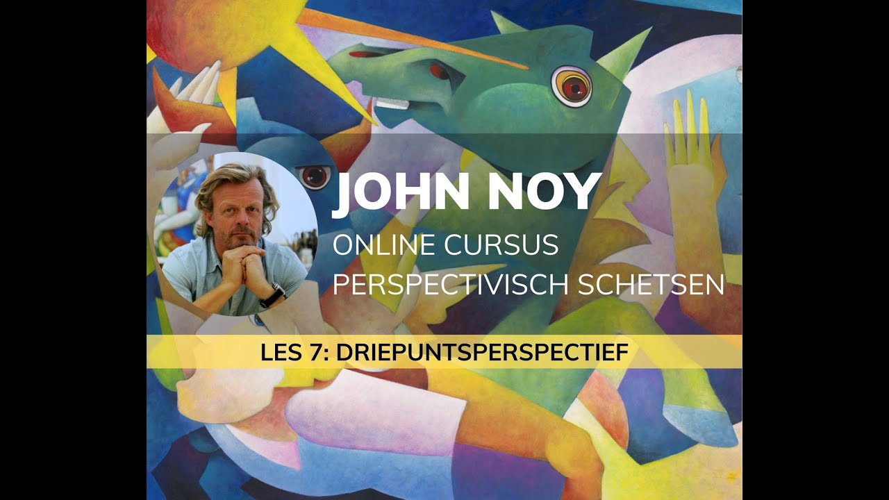 Les 6 en 7 van de cursus perspectivisch schetsen.