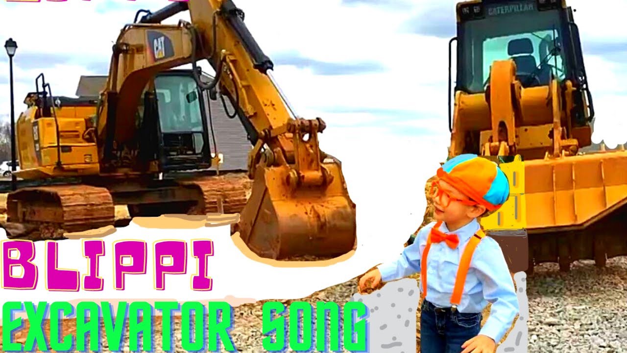 Blippi Excavator Song-by Blippi's Fans Extended Modified Version #kidsvideo #kidssong #blippi #toys