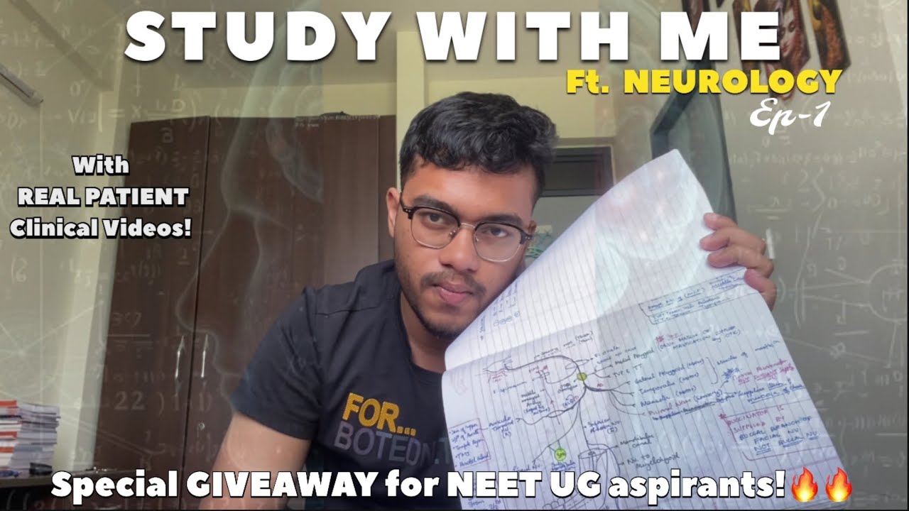 Study & Learn With Me~ Episode 1 | Neurology- Medicine | 3rd Yr MBBS | AIIMS Nagpur Vlog