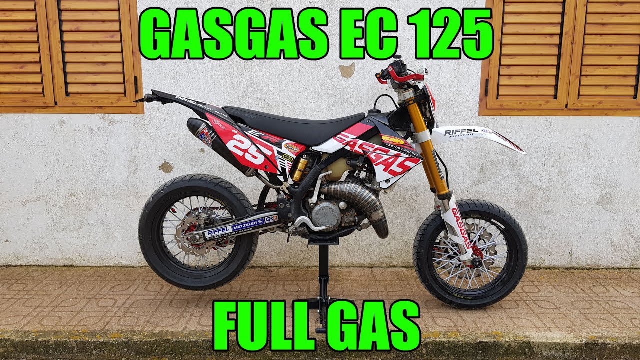 GasGas EC 125 MOTARD FULL GAS // PURE 2 STROKE SOUND (CALA SAN VICENTE IBIZA)