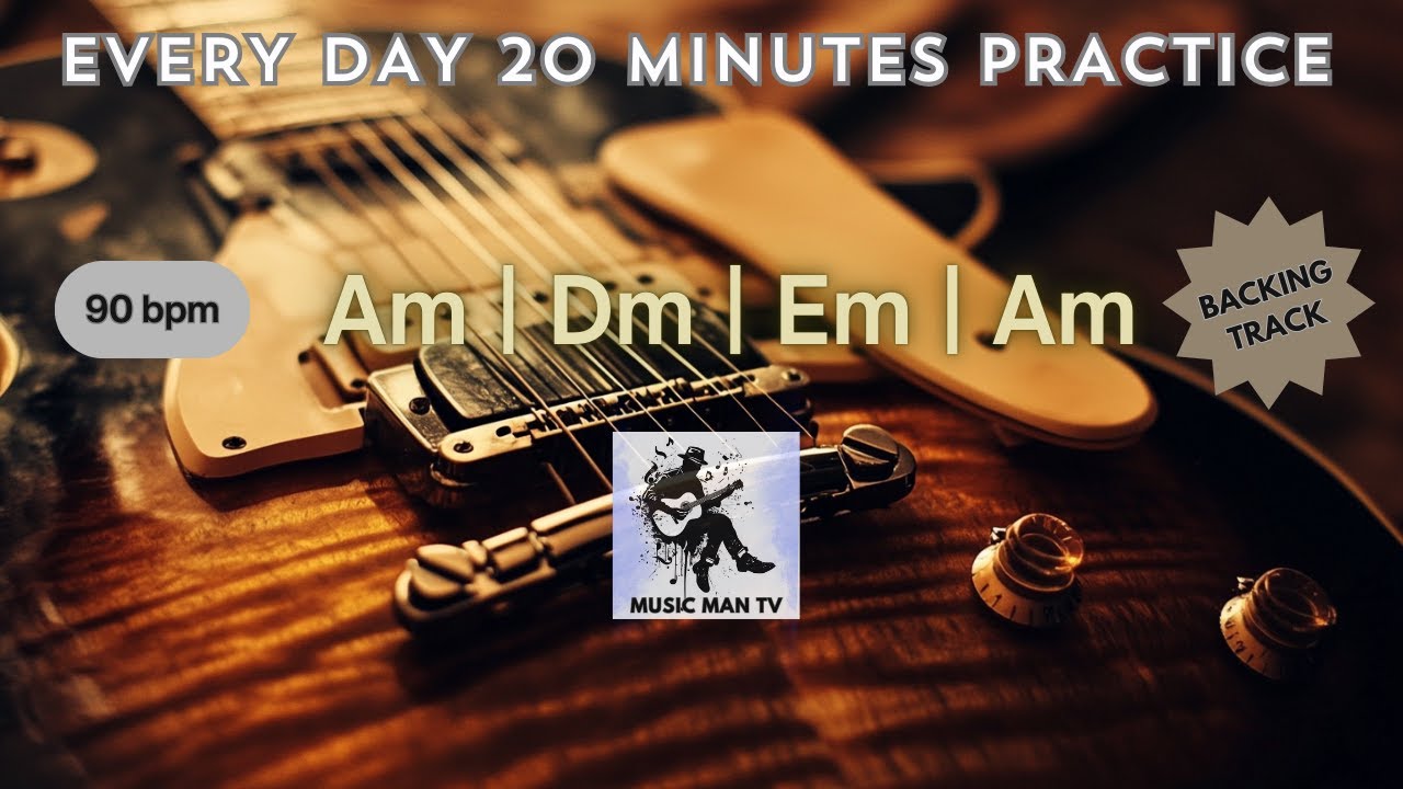Rock Pop Backing Track in Am | Am Dm Em Am | 90 bpm | #guitarbackingtracks #guitar #guitarcover