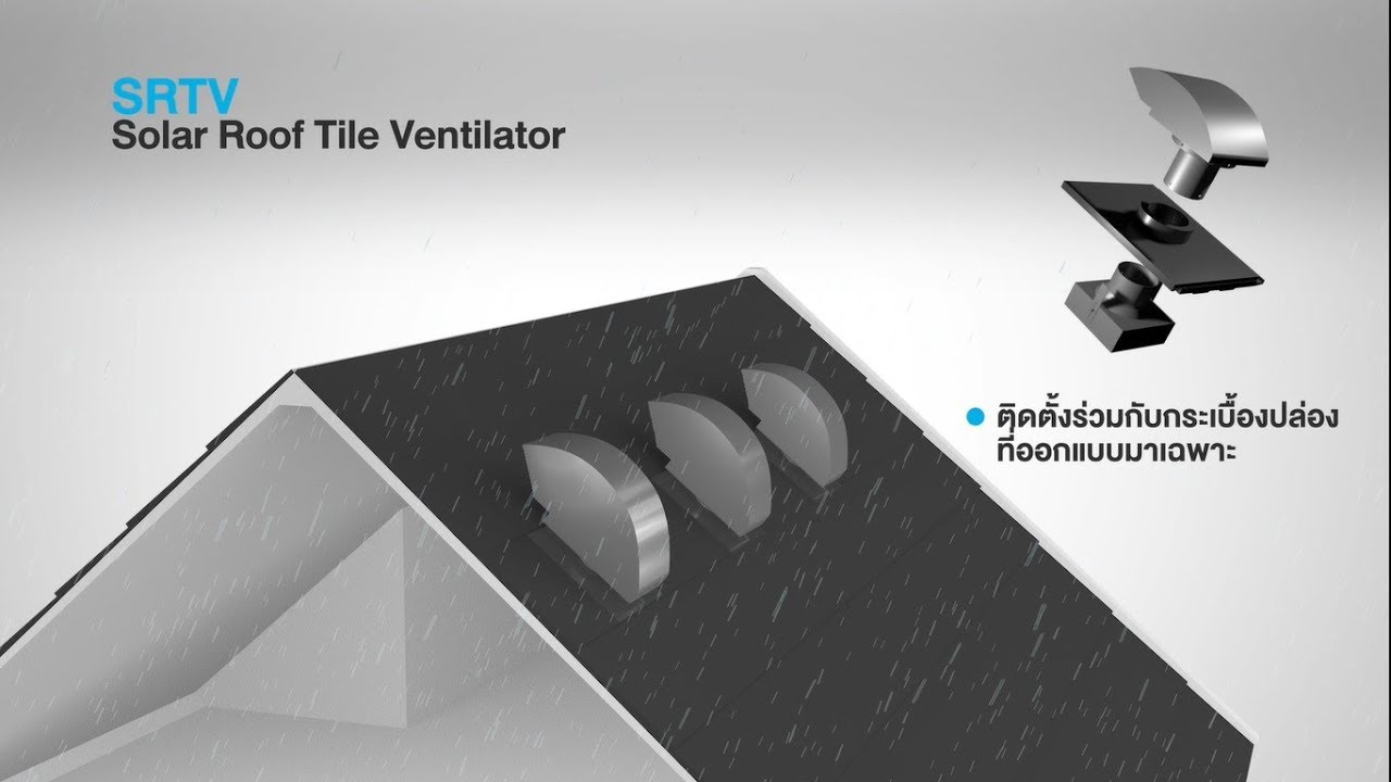 เร่งระบายความร้อนออกจากบ้านและโถงหลังคา ด้วย SRTV อุปกรณ์ที่มากับระบบ Active AIRflow™ System