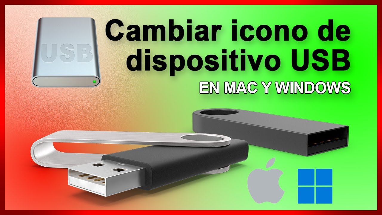 Cómo personalizar el icono de una unidad USB en Mac y Windows