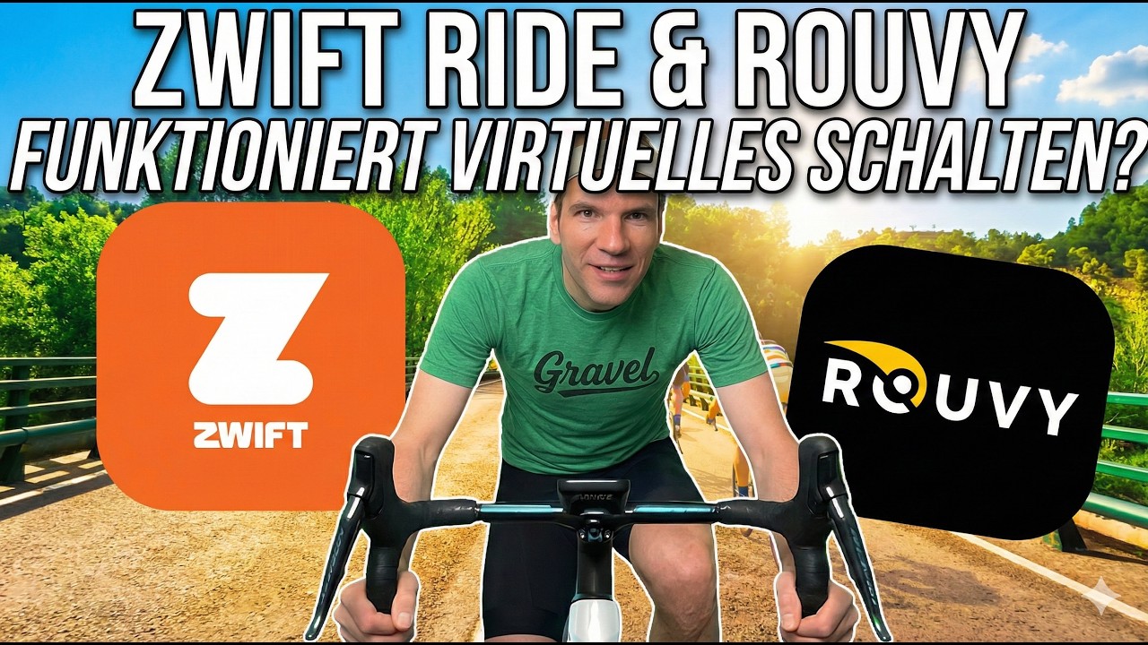 ZWIFT Ride und ROUVY 👉🚲 funktioniert virtuelles Schalten? (Schritt für Schritt Anleitung)!